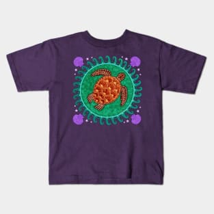 Sea Turtle Mandala Kids T-Shirt